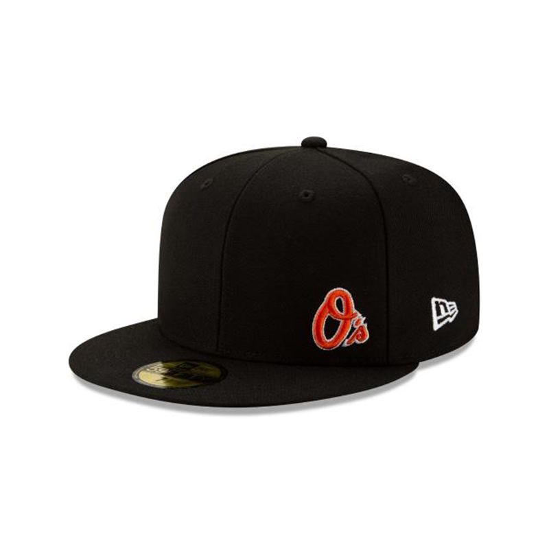 MLB Baltimore Orioles Flawless 59Fifty Fitted (WTX1291) - Black New Era Caps